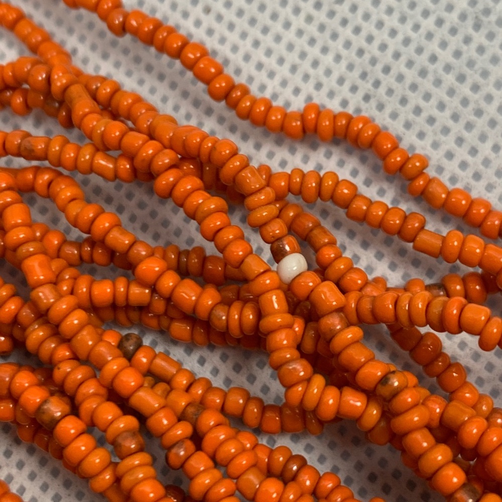 Bali Bead Orange Multi Bead Statement Necklace - image 5